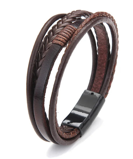 Bracelet cuir Homme "INDIAN"