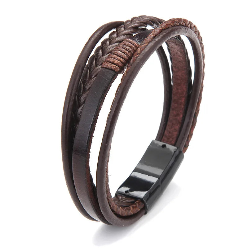 Bracelet cuir Homme "INDIAN"