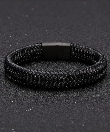 Bracelet CUIR HOMME "ROPE STEEL"