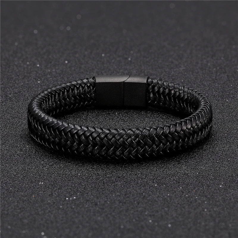 Bracelet CUIR HOMME "ROPE STEEL"