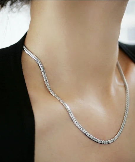 Collier ARGENT Femme "CUBANISTA"