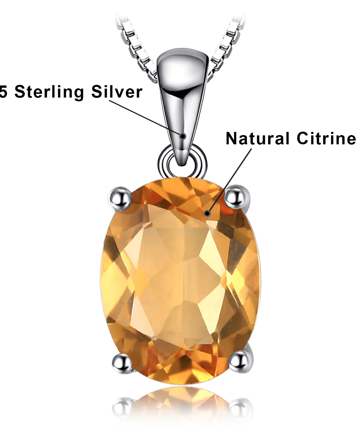 Collier ARGENT FEMME "AMETHYSTE" SANS CHAINE