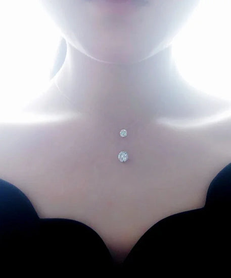 Collier femme ARGENT S925 "ZIRCON"