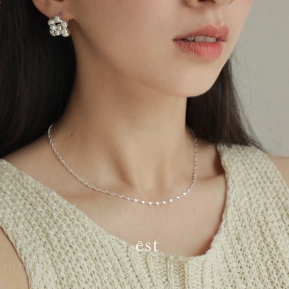 Collier Femme ARGENT "WATER WAVE"