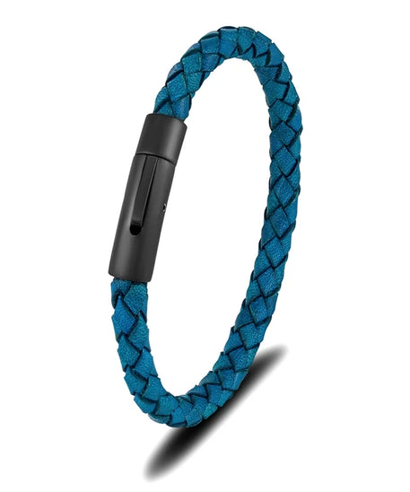 Bracelet cuir homme "SIMPLE WHEEL"