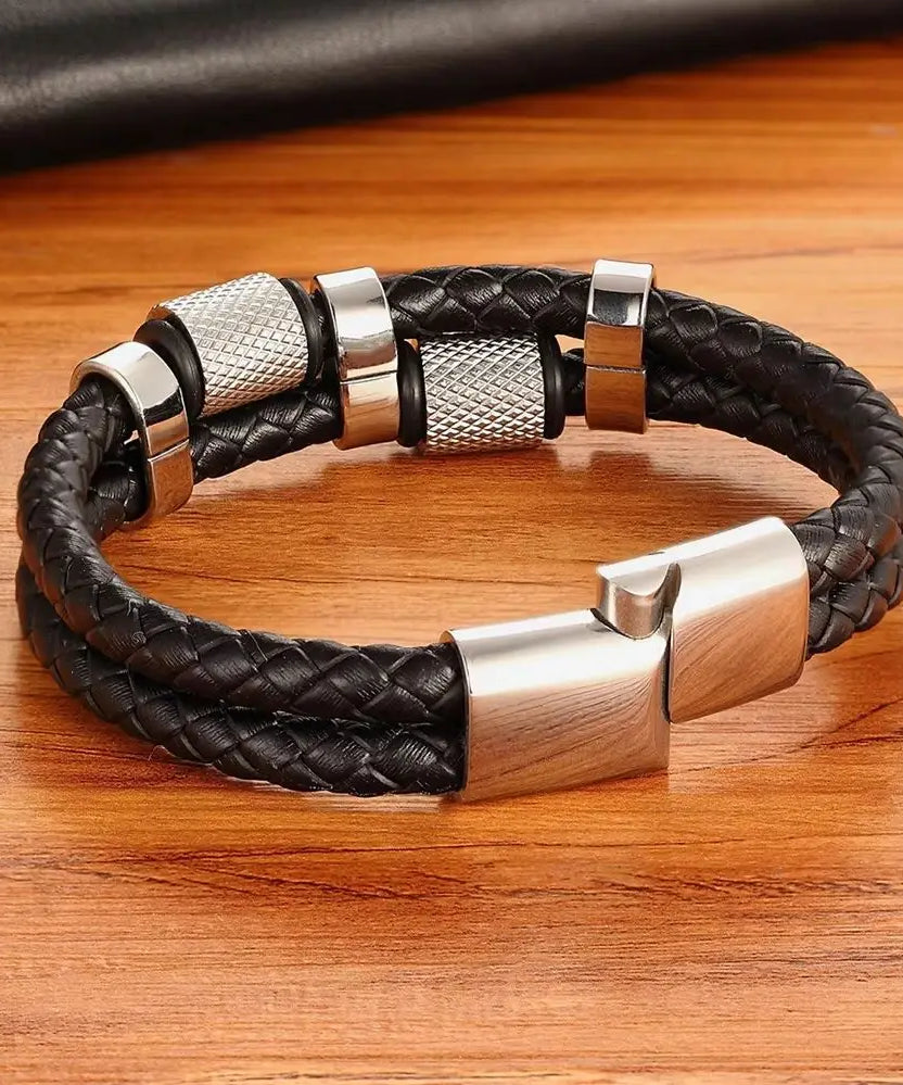 Bracelet cuir homme "XQPN"
