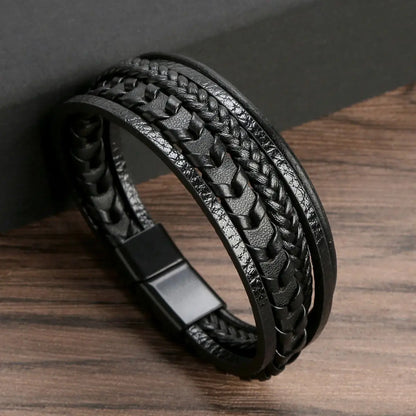 Bracelet cuir homme "BUCKLE"