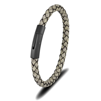 Bracelet cuir homme "SIMPLE WHEEL"