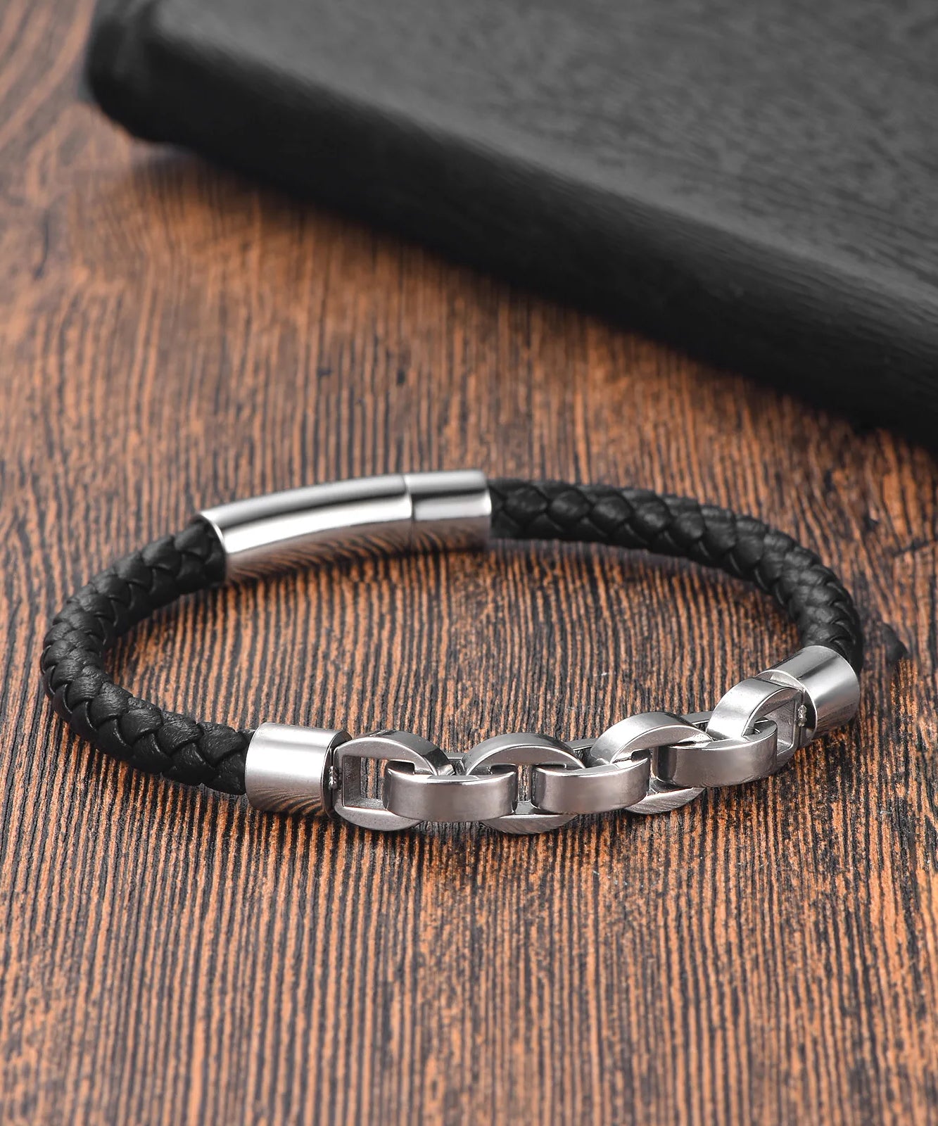 Bracelet cuir homme "JAIL STEEL"