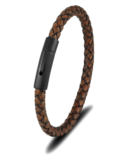 Bracelet cuir homme "SIMPLE WHEEL"
