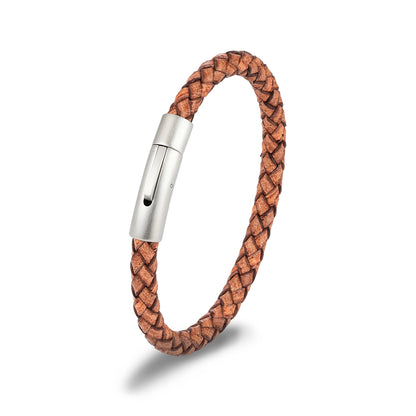 Bracelet cuir homme "SIMPLE WHEEL"