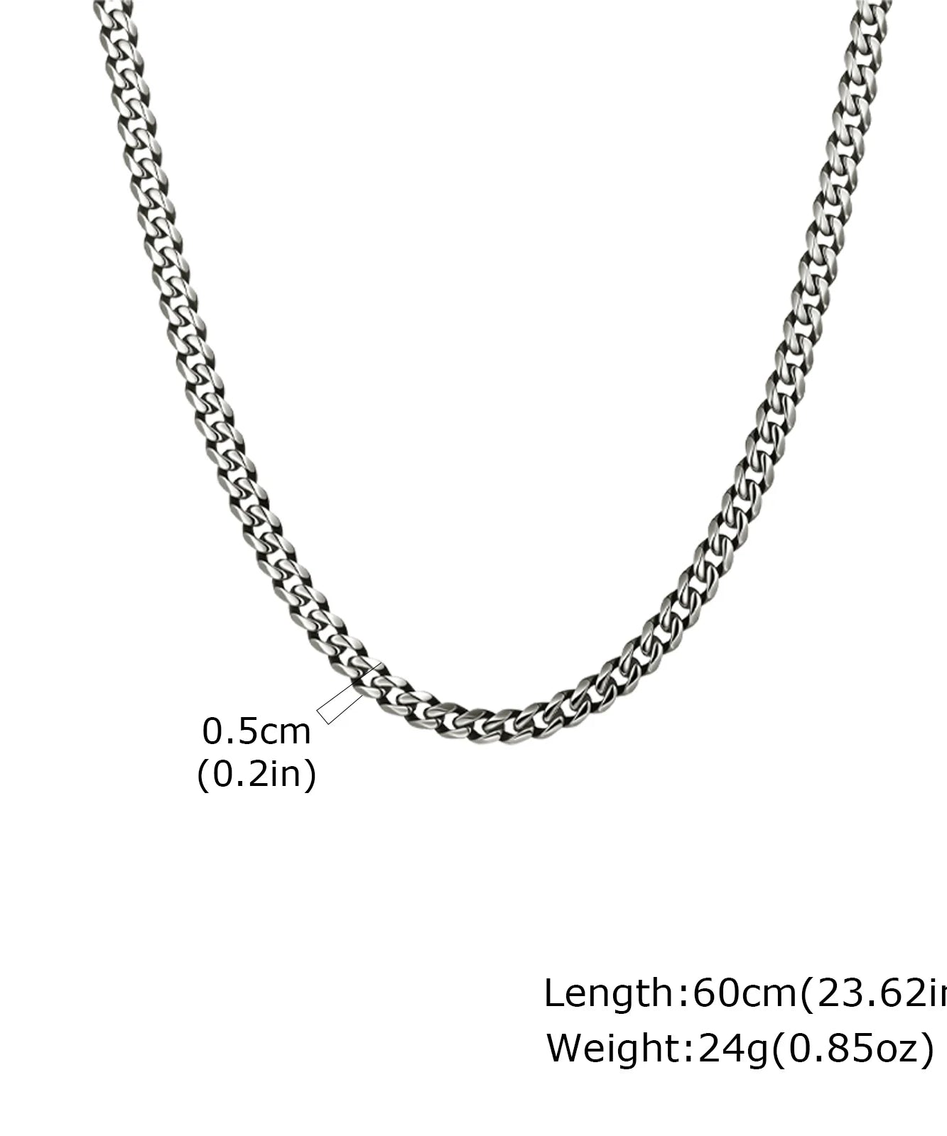 Chaine ARGENT Homme "MIAMI"