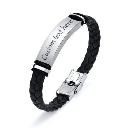 Bracelets cuir Homme "WRITE ME"