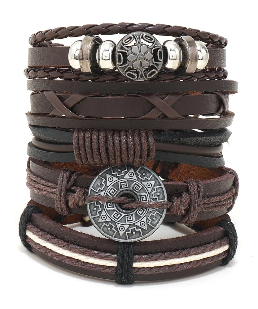 Bracelet cuir homme "CHAMANE"