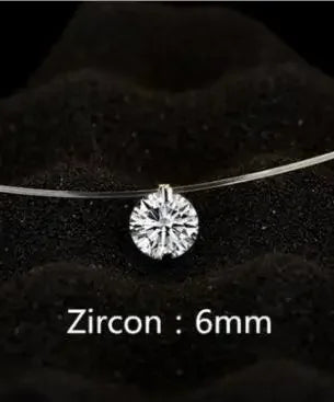 Collier femme ARGENT S925 "ZIRCON"