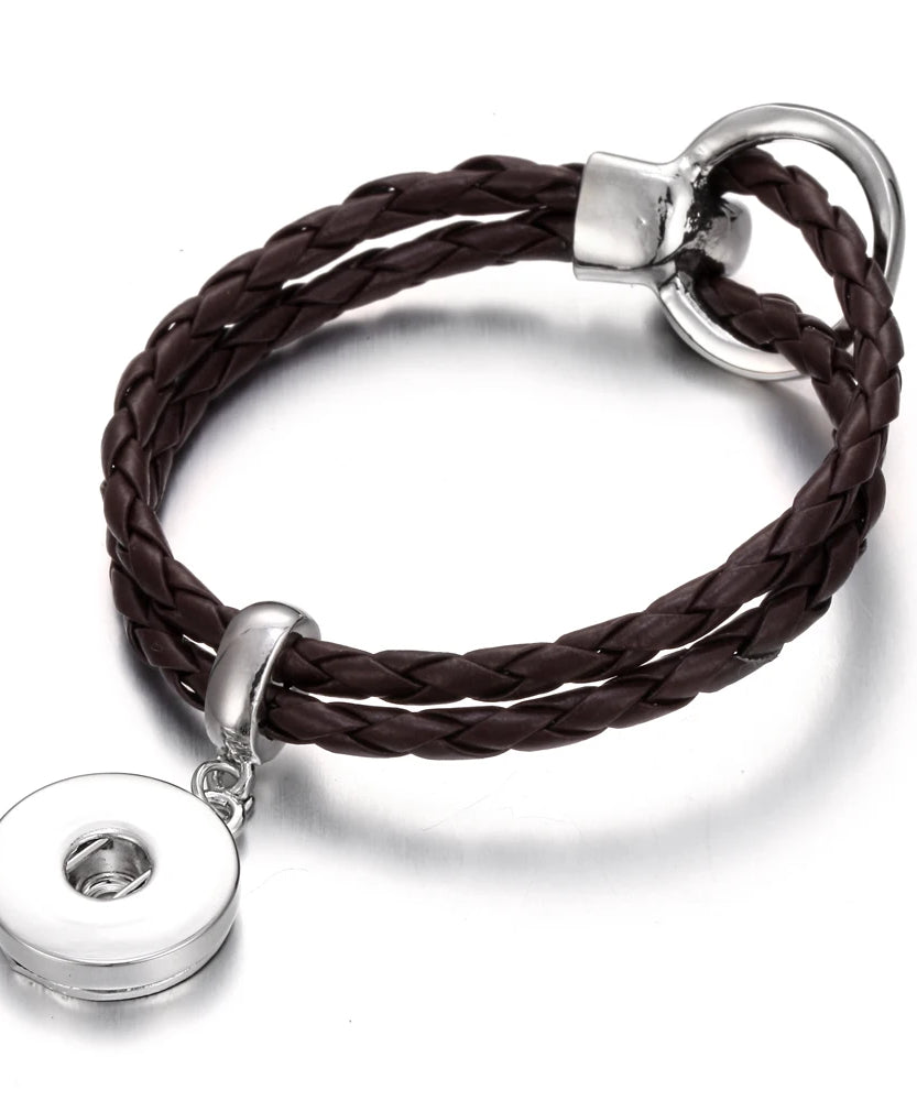Bracelet cuir homme "Tribal King"