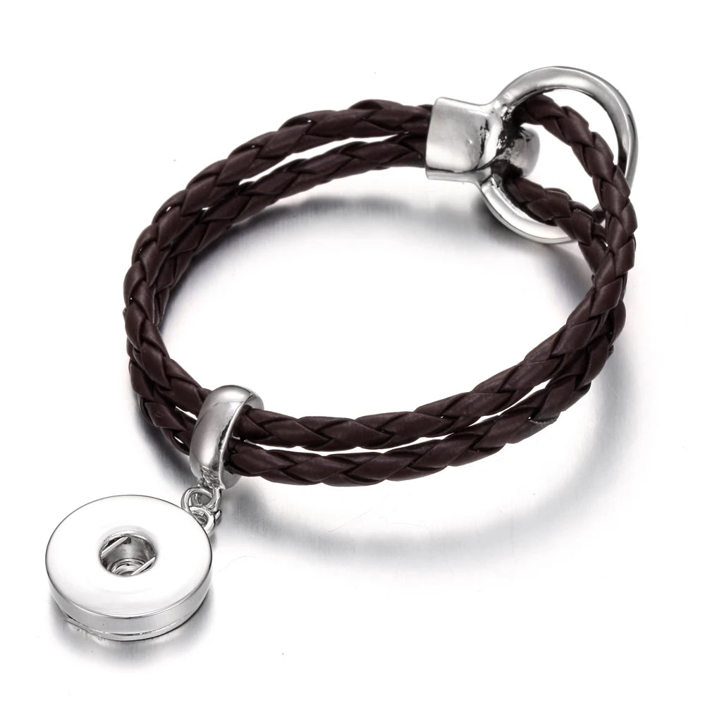 Bracelet cuir homme "Tribal King"