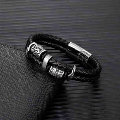 Bracelet cuir Homme "VALHALLA"