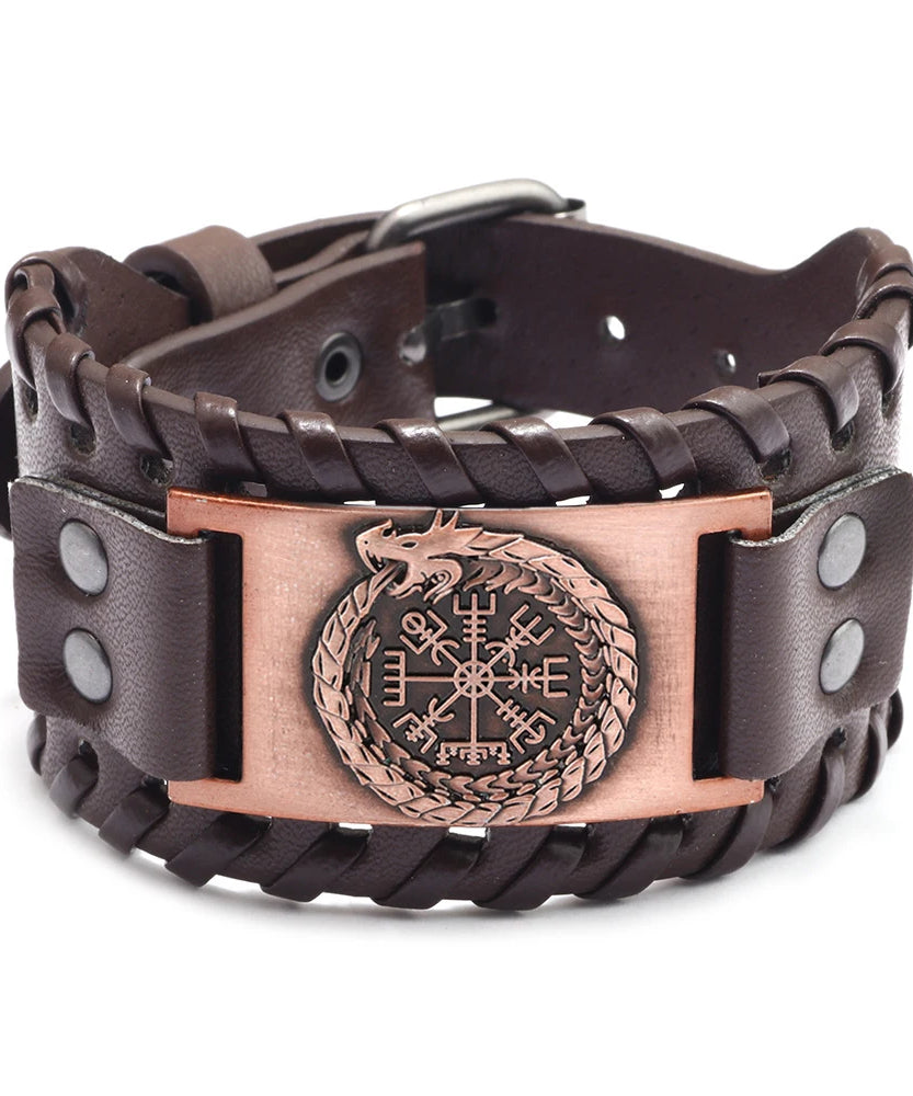 Bracelet cuir homme "RAGNAR"