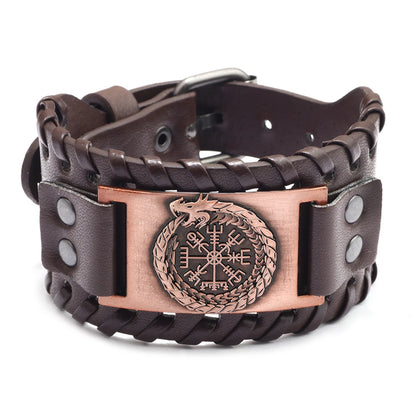 Bracelet cuir homme "RAGNAR"