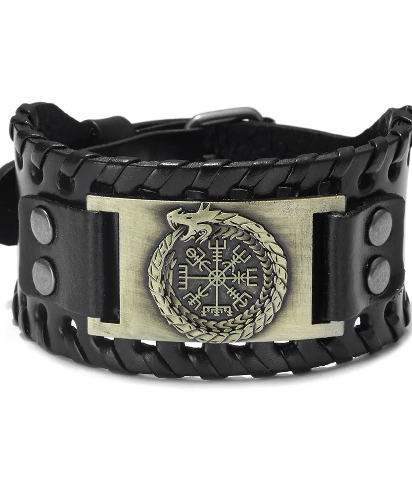 Bracelet cuir homme "RAGNAR"