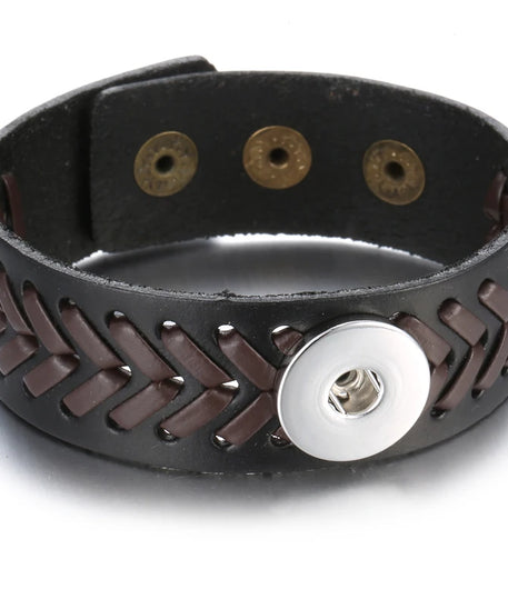 Bracelet cuir homme "Tribal King"