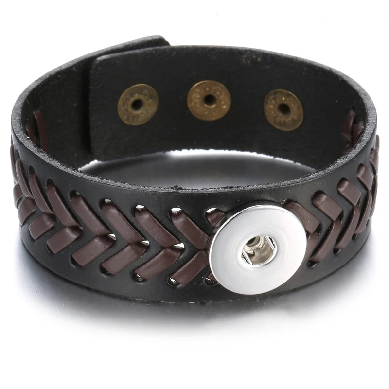 Bracelet cuir homme "Tribal King"