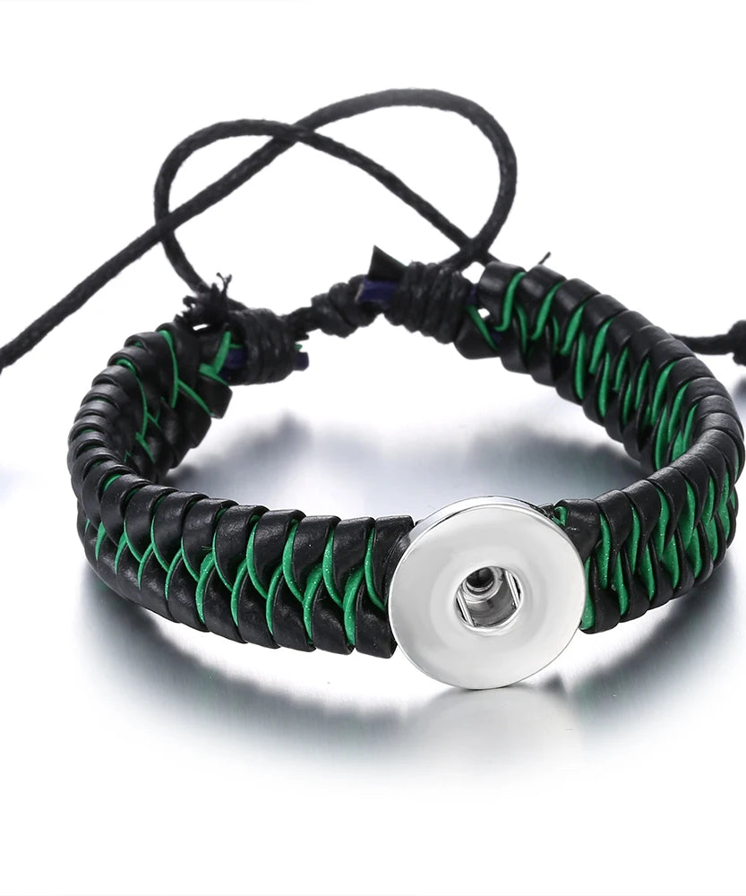 Bracelet cuir homme "Tribal King"
