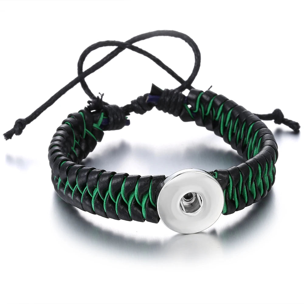 Bracelet cuir homme "Tribal King"
