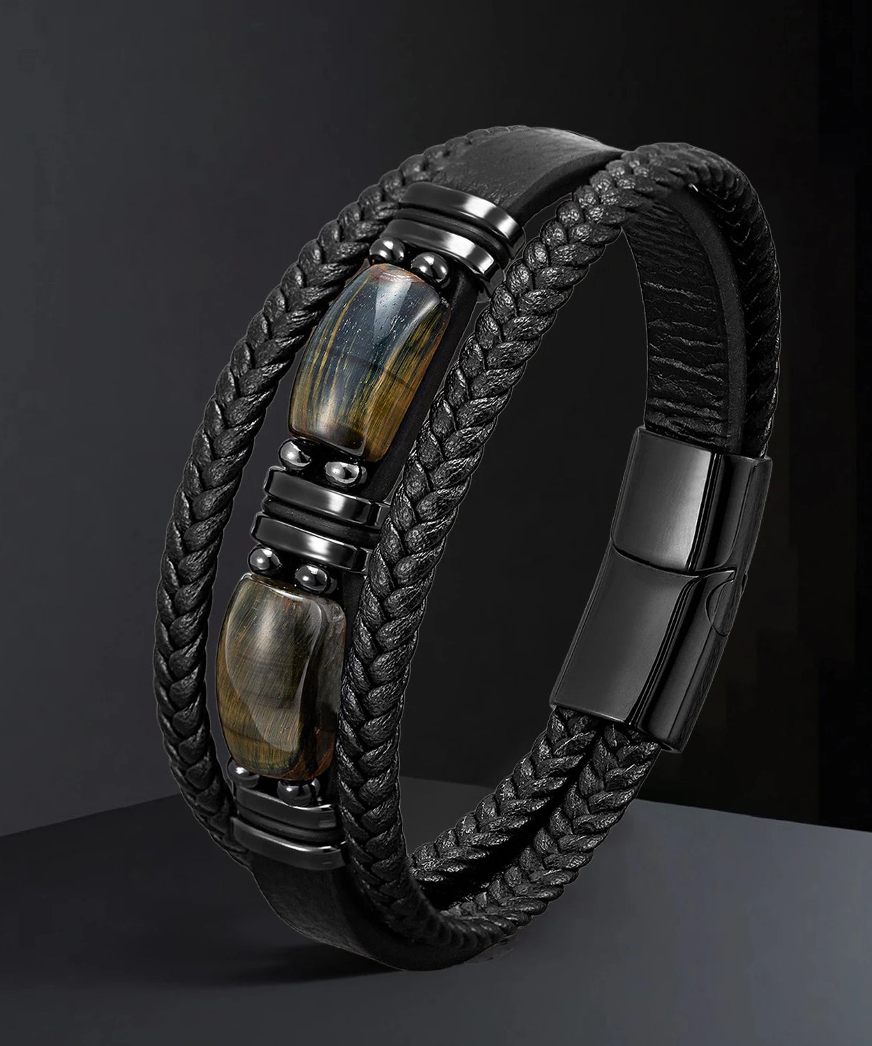 Bracelet cuir homme "STONENGE"