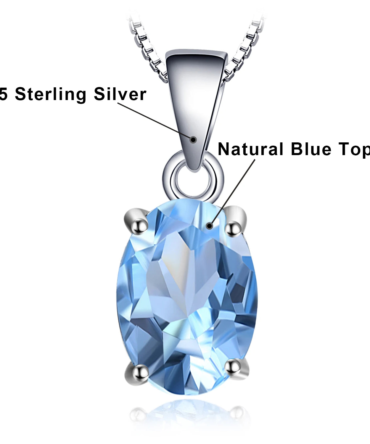 Collier ARGENT FEMME "AMETHYSTE" SANS CHAINE
