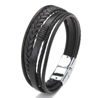 Bracelet cuir Homme "INDIAN"