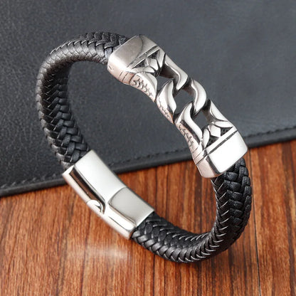 Bracelet cuir homme "SEVERAL"