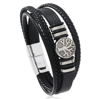 Bracelet cuir homme "SHENZEN"