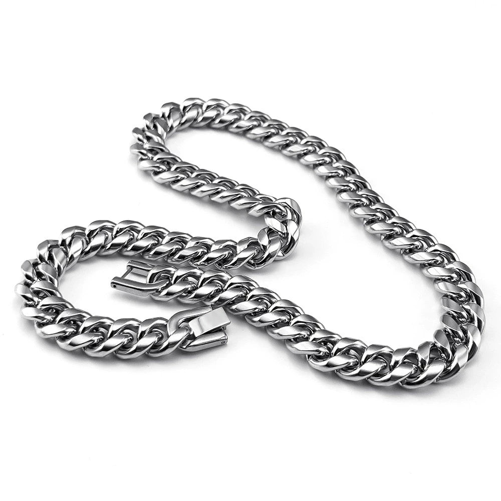 Chaine ARGENT Homme "CUBAIN"