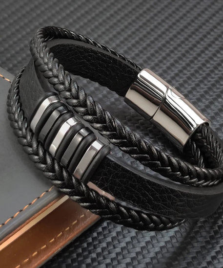 Bracelet cuir Homme "CHARM DESIGN"