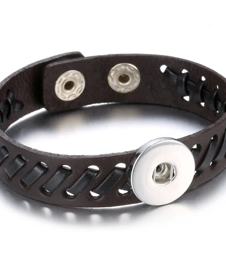 Bracelet cuir homme "Tribal King"