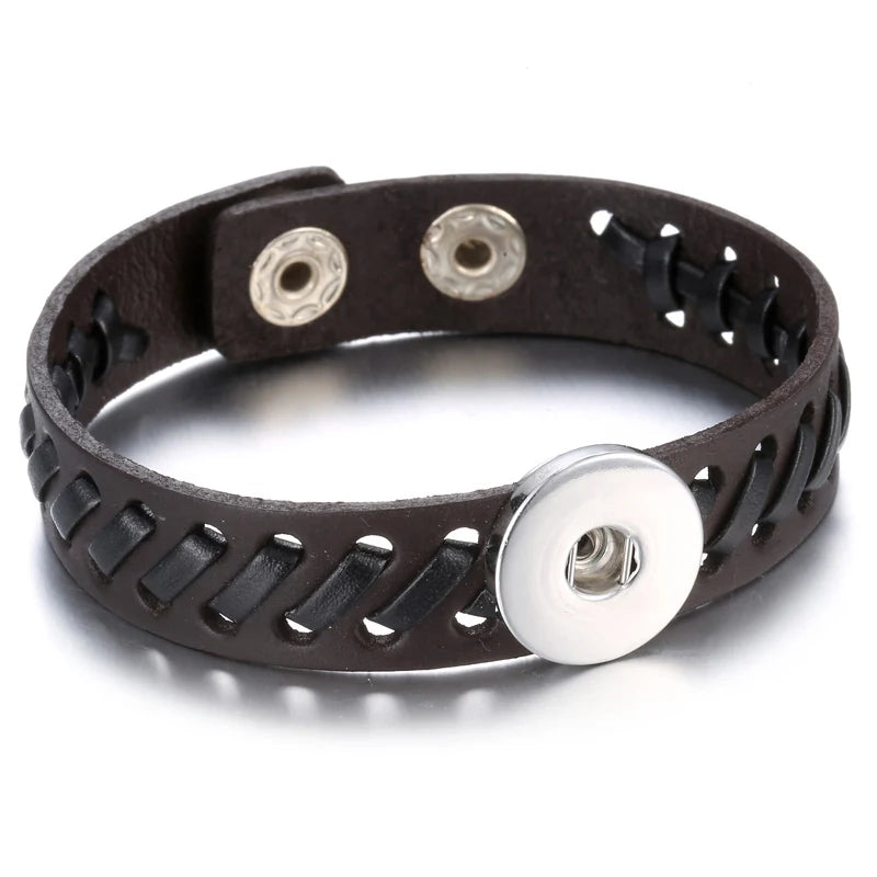 Bracelet cuir homme "Tribal King"