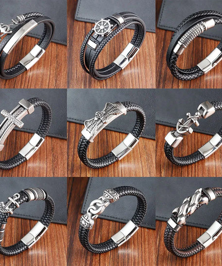Bracelet cuir homme "SEVERAL"