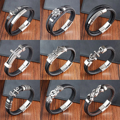 Bracelet cuir homme "SEVERAL"