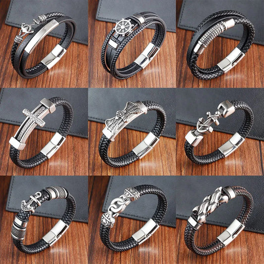 Bracelet cuir homme "SEVERAL"