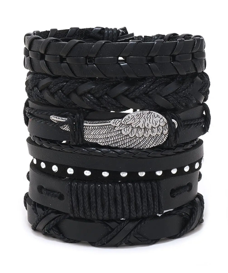 Bracelet cuir homme "CHAMANE"