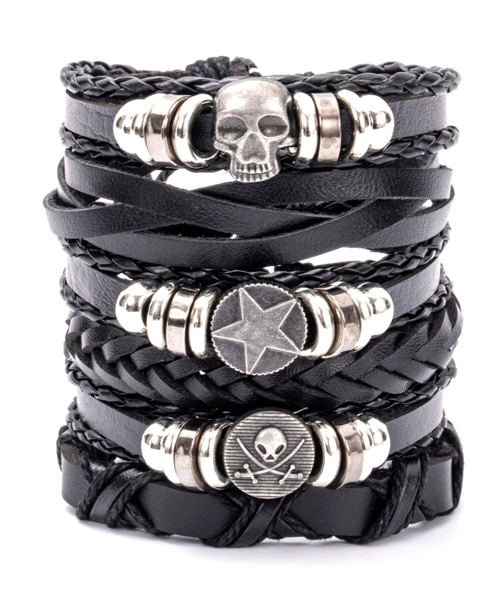 Bracelet cuir homme "CHAMANE"