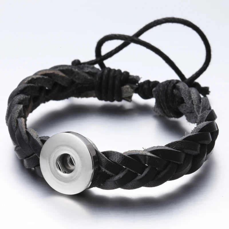 Bracelet cuir homme "Tribal King"
