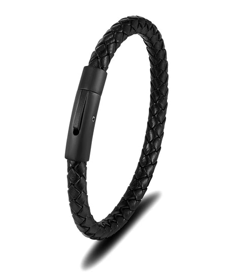 Bracelet cuir homme "SIMPLE WHEEL"