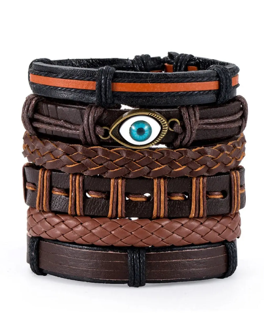 Bracelet cuir homme "CHAMANE"