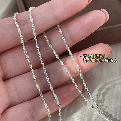Collier Femme ARGENT "WATER WAVE"