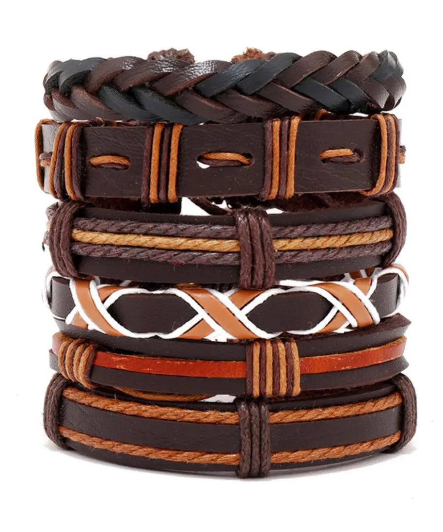 Bracelet cuir homme "CHAMANE"