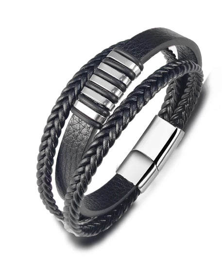 Bracelet cuir Homme "CHARM DESIGN"