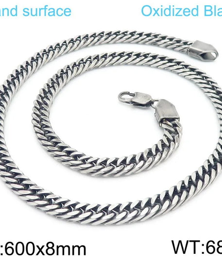 Chaine ARGENT Homme "CUBAN LINK"